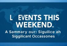 Global Events This Weekend: A Roundup of Notable Happenings Global Events This Weekend: A Summary of Significant Occasions