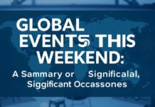 Global Events This Weekend: A Roundup of Notable Happenings Global Events This Weekend: A Summary of Significant Occasions